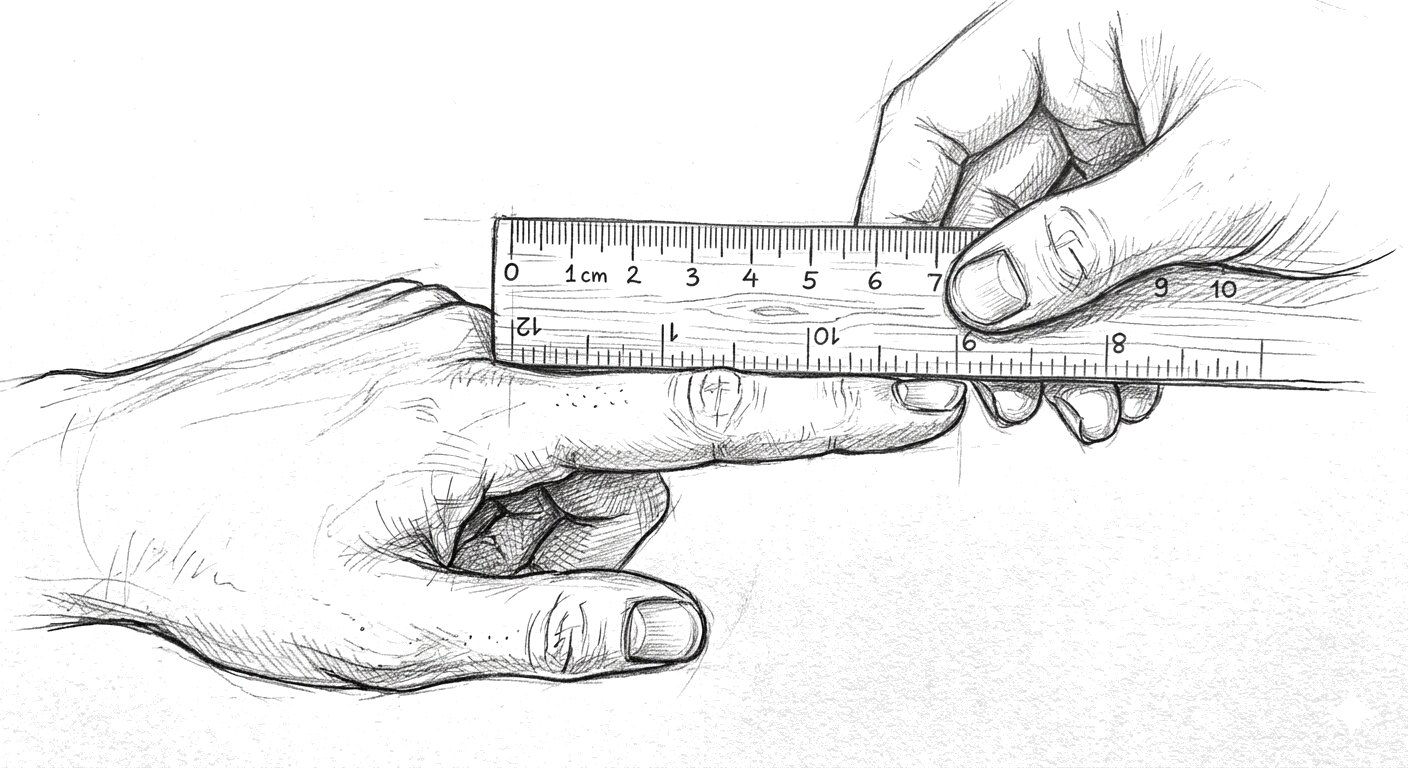 Measuring the dimensions of a person